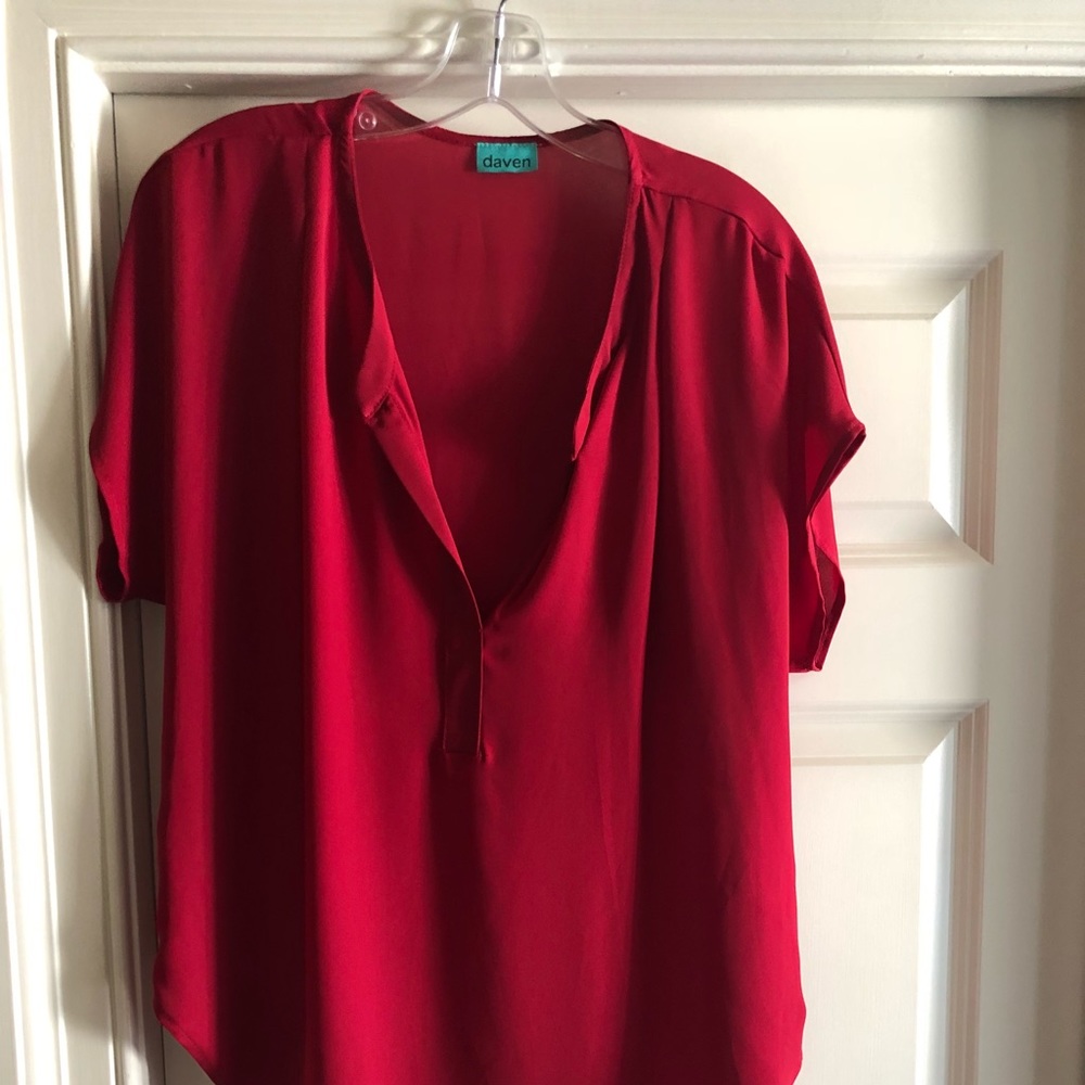 Daven brand red shirt blouse